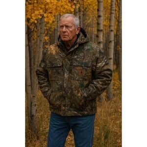 NWT Carhartt Mens Real Tree Camo Insulated Jacket Coat Medium Hunting Gorpcore